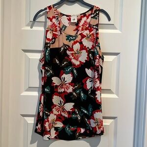 Tropical sleeveless tunic by Cabi, sz L
